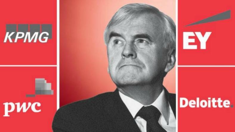 审计行业巨震:英国工党考虑分拆四大会计师事务所